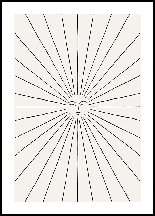 Plakát sluneční paprsek
