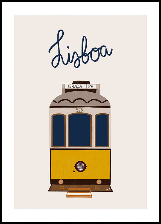 Lisbon Tram Plakat