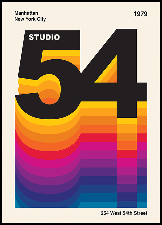 Studio 54 Retro Design Plakát