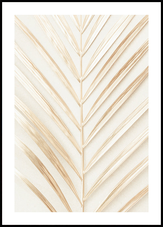 Plakát Golden Palm Leaf