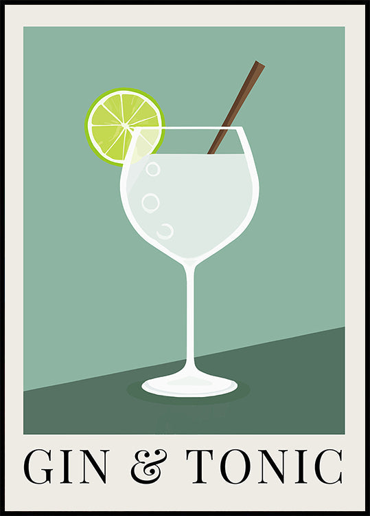 Plakát Gin & Tonic
