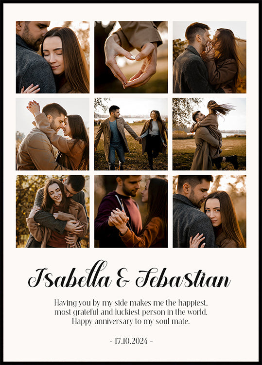 Můj první rok Photo Collage Plakát