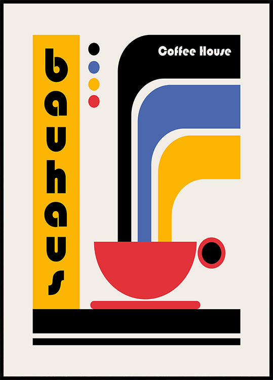 Plakát kavárny Bauhaus