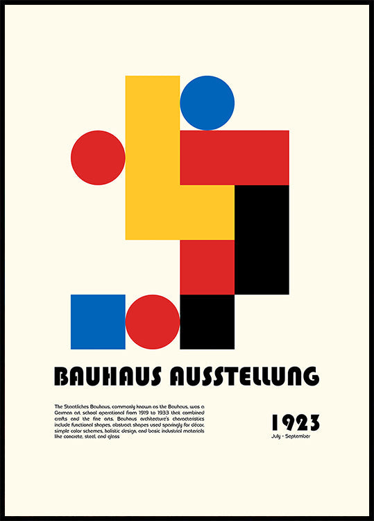 Plakát Bauhaus Ausstellung