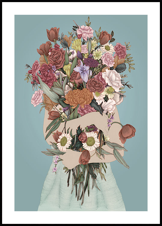 Shromažďování velkého plakátu Garden Teal