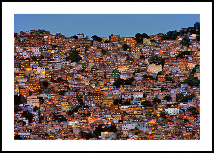 Soumrak ve Favela da Rocinha