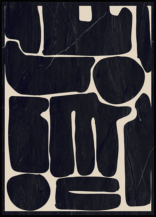 Moderní abstraktní minimální tvary 162 plakát