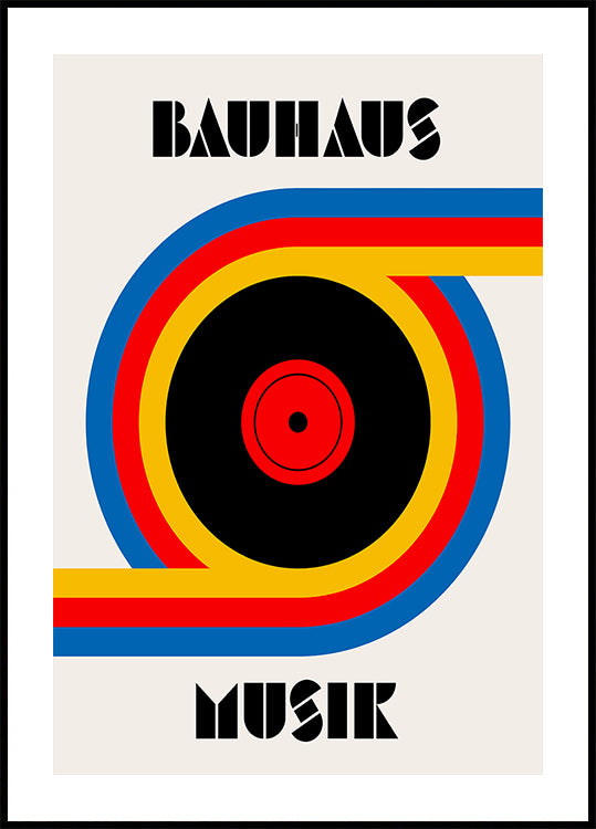 Bauhaus Music Vinyl Plakát