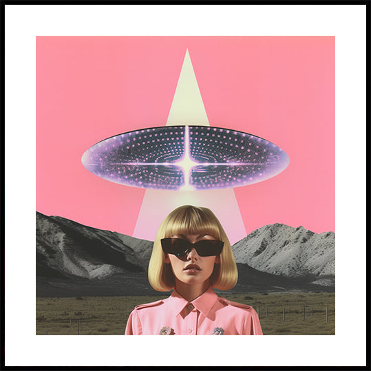 Žena stojící pod UFO (NOVINKA)
