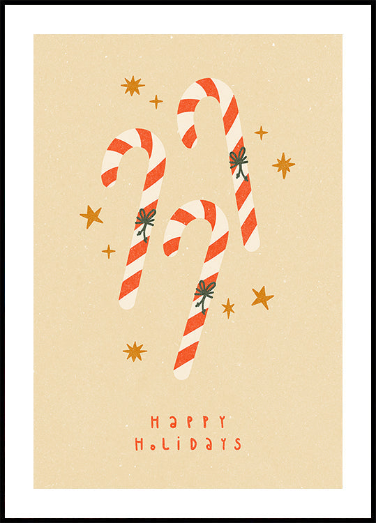 Plakát Candy Cane
