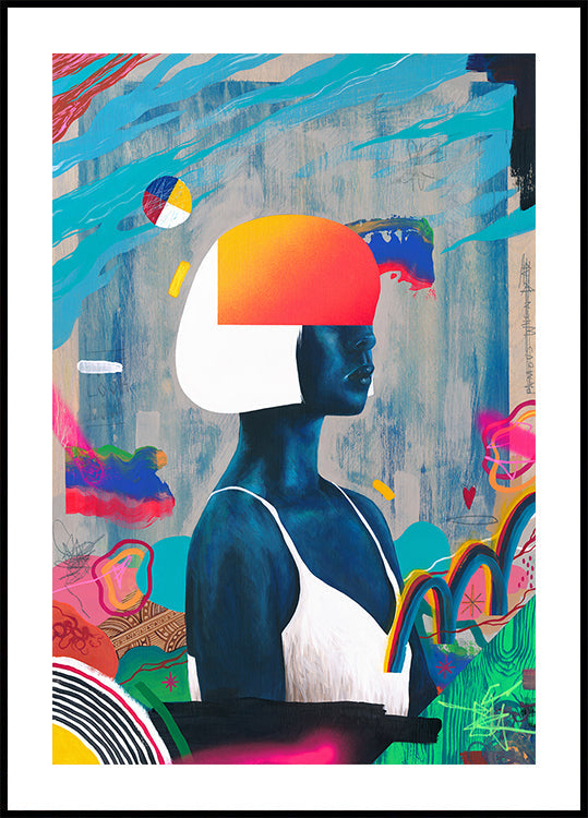 Modrá dívka plakát