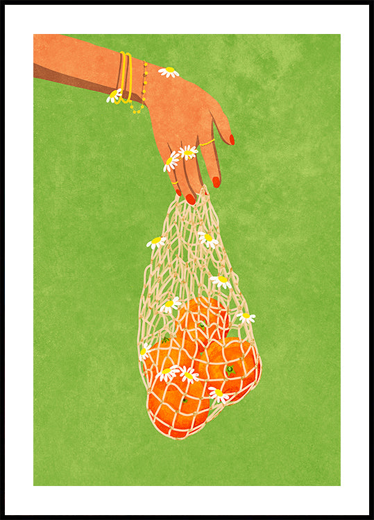 Čerstvé pomeranče plakát