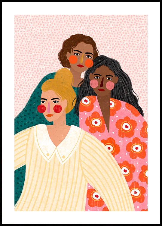 Dívka přátelé plakát