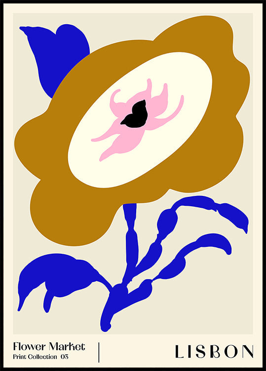 Květinový trh. Lisabonský plakát