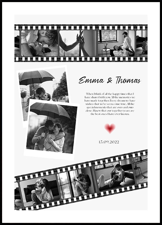 Výročí Film Photo Collage Plakát