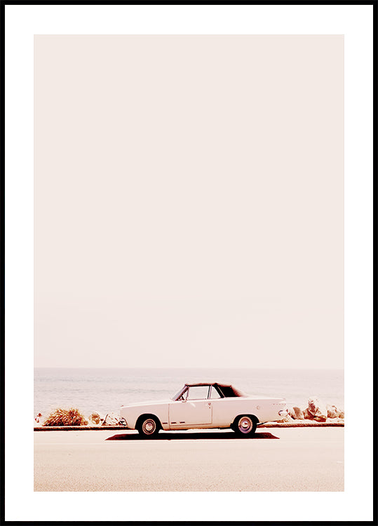 Plakát na pobřeží Kalifornie