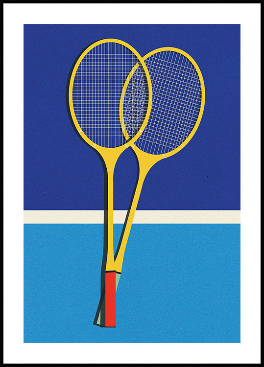 Dřevěné badmintonové rakety