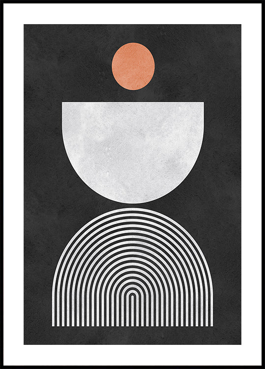 Čáry a kruhy 10 Plakát