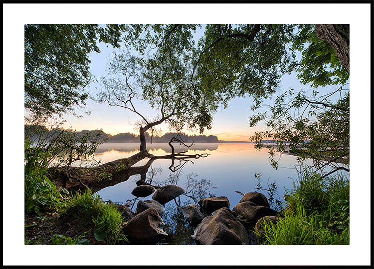 Plakát s výhledem na jezero