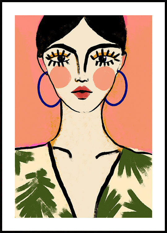 Odvážný plakát elegance