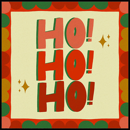 Ho Ho Ho Vánoční sváteční ilustrace (NOVINKA)