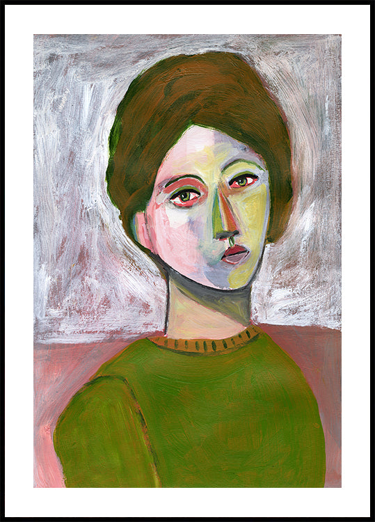 Žena v zeleném svetru