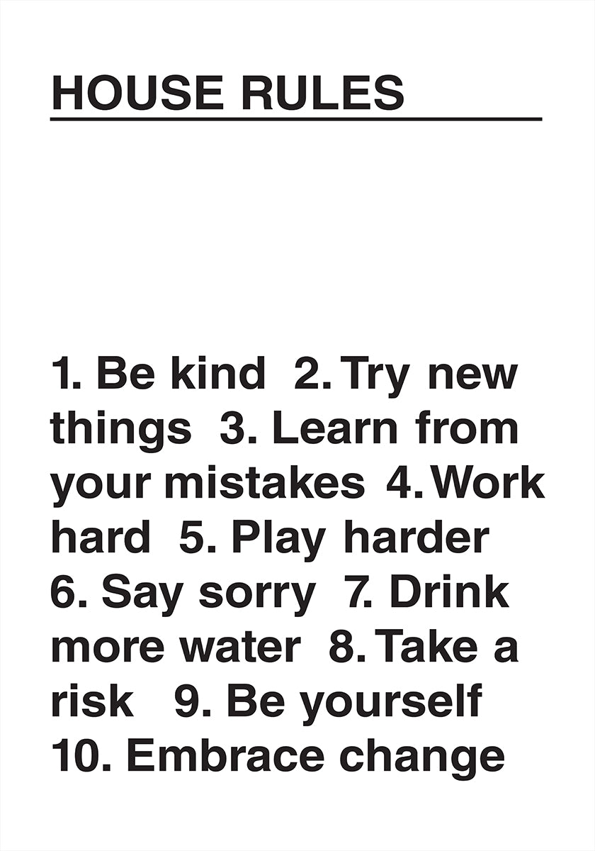 Plakát Pravidla domu