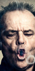 Jack Nicholson Smoking Portrait Plakat - Posterbox.dk