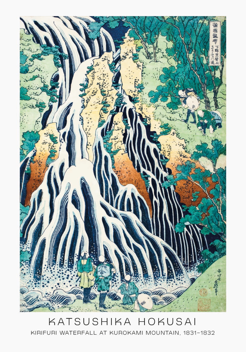 Kirifuri Waterfall By Katsushika Hokusai Plakat - Posterbox.dk