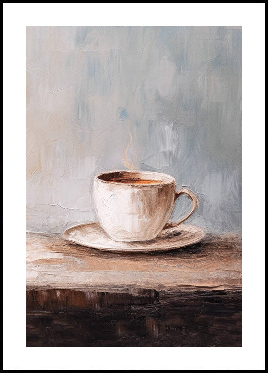 Neutral Coffee Art Moody Kitchen Plakat - Posterbox.dk