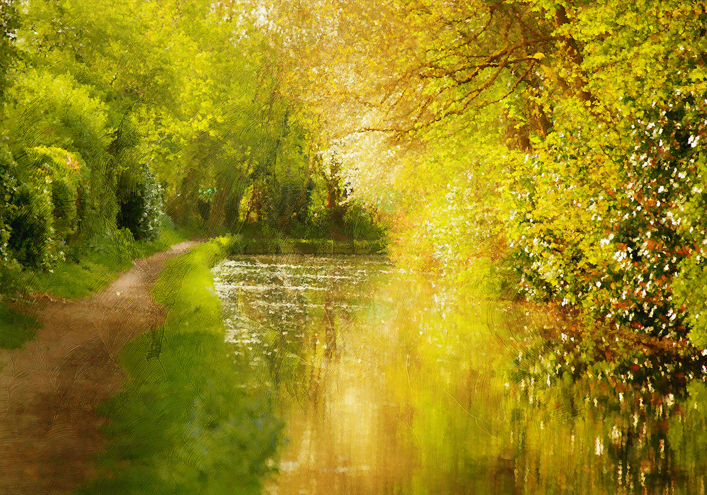 Plakát Golden River Path
