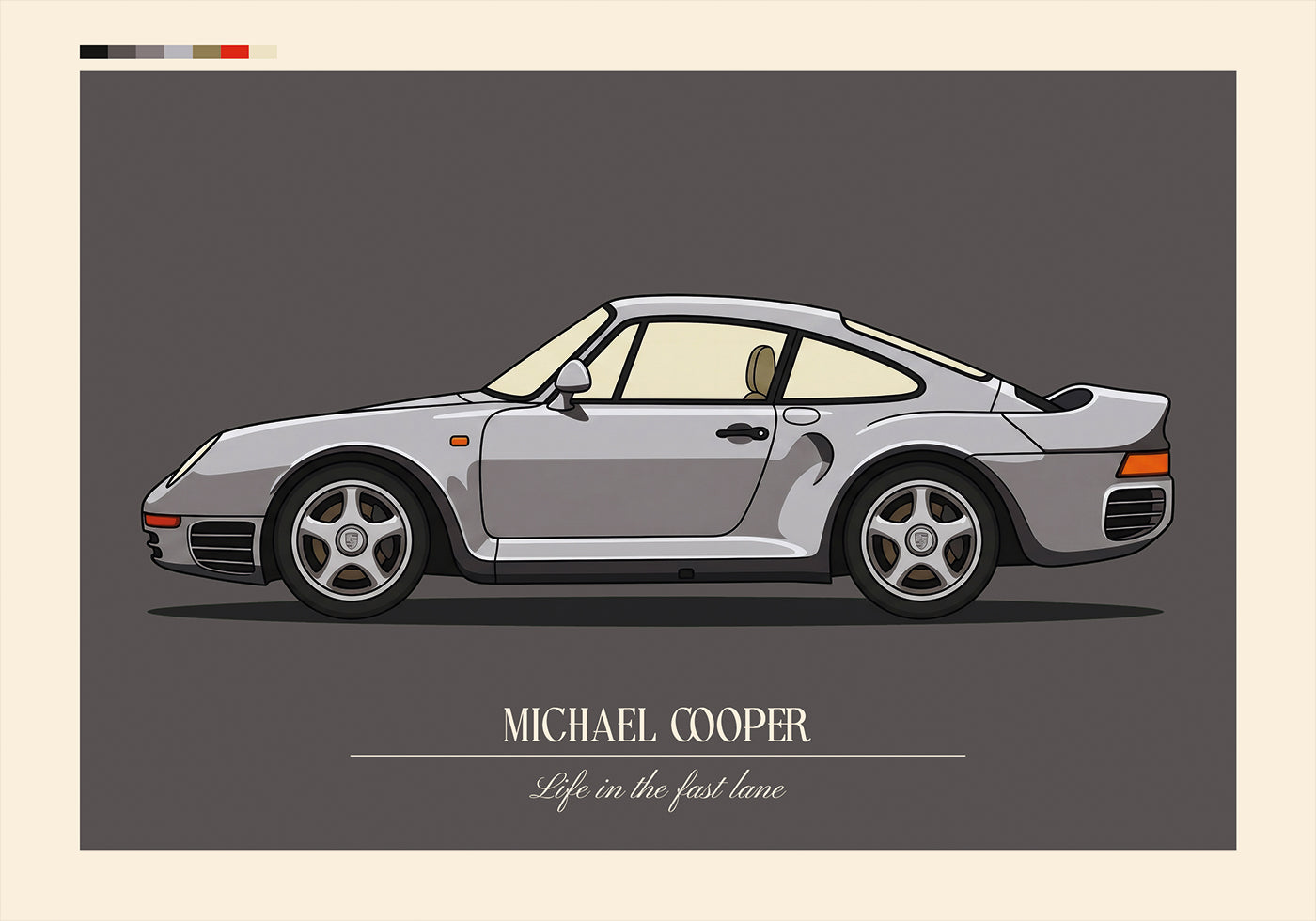 Sport Car Personal 3 Plakat - Posterbox