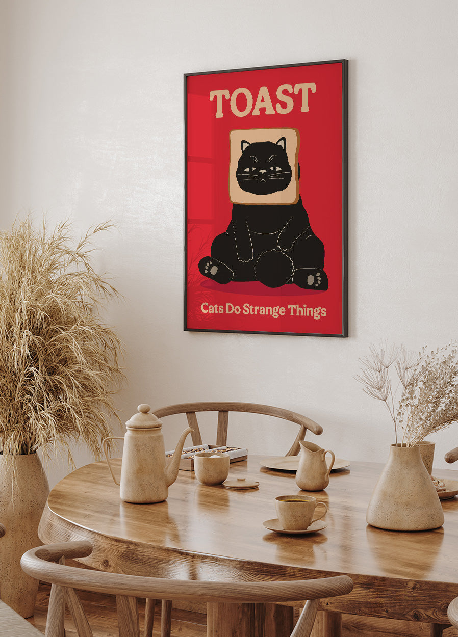 Toast Cat Plakat - Posterbox.dk