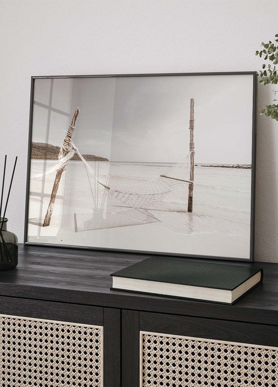 Tropical Beach Hammock Plakat - Posterbox.dk