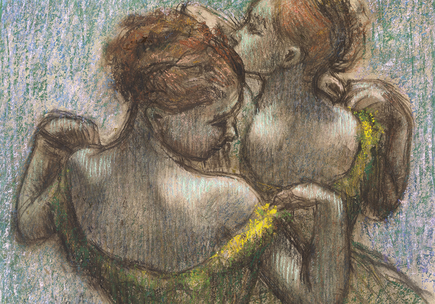 Two Dancers Half-length By Edgar Degas Plakat - Posterbox.dk