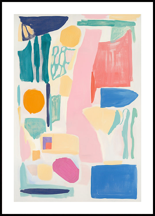 Abstract Colorful Geometry Plakat - Posterbox