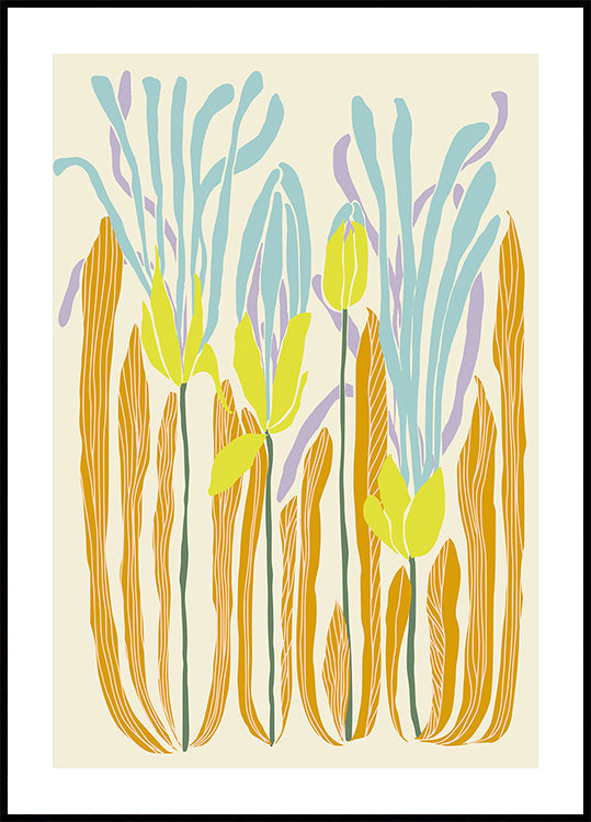mellow anticipation budding flowers (NEW) - Posterbox
