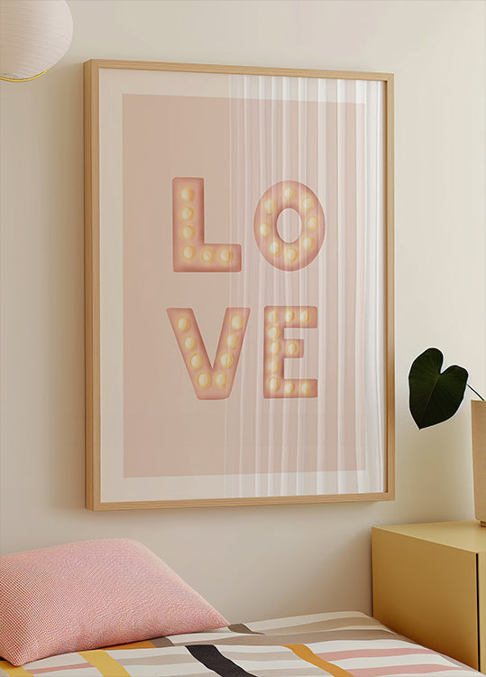 LOVE Light Letters Pink (NOVINKA)