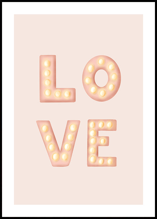 LOVE Light Letters Pink (NOVINKA)