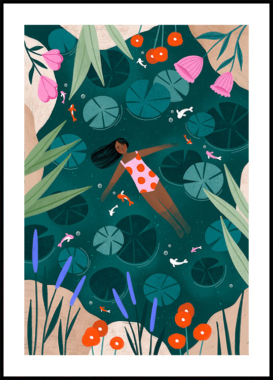 Wild Swimming Plakat - Posterbox