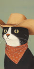 Cowboy Black Cat Plakat - Posterbox