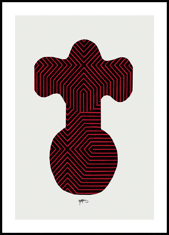 Celestial Garden II red version Plakat - Posterbox