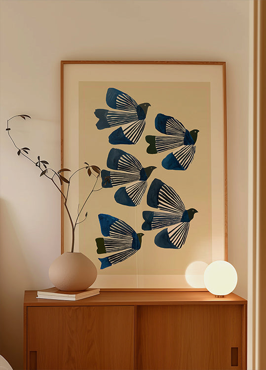 Birds In Flight Plakat - Posterbox