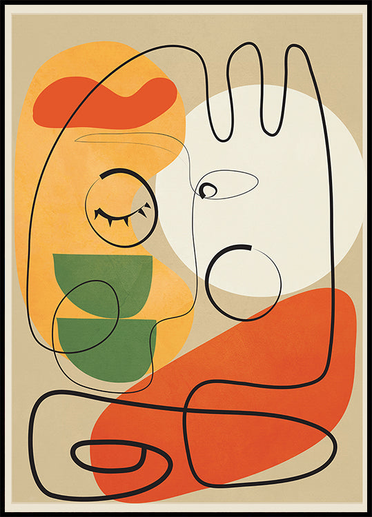 Very Abstract Colorful Portrait (NEW) - Posterbox