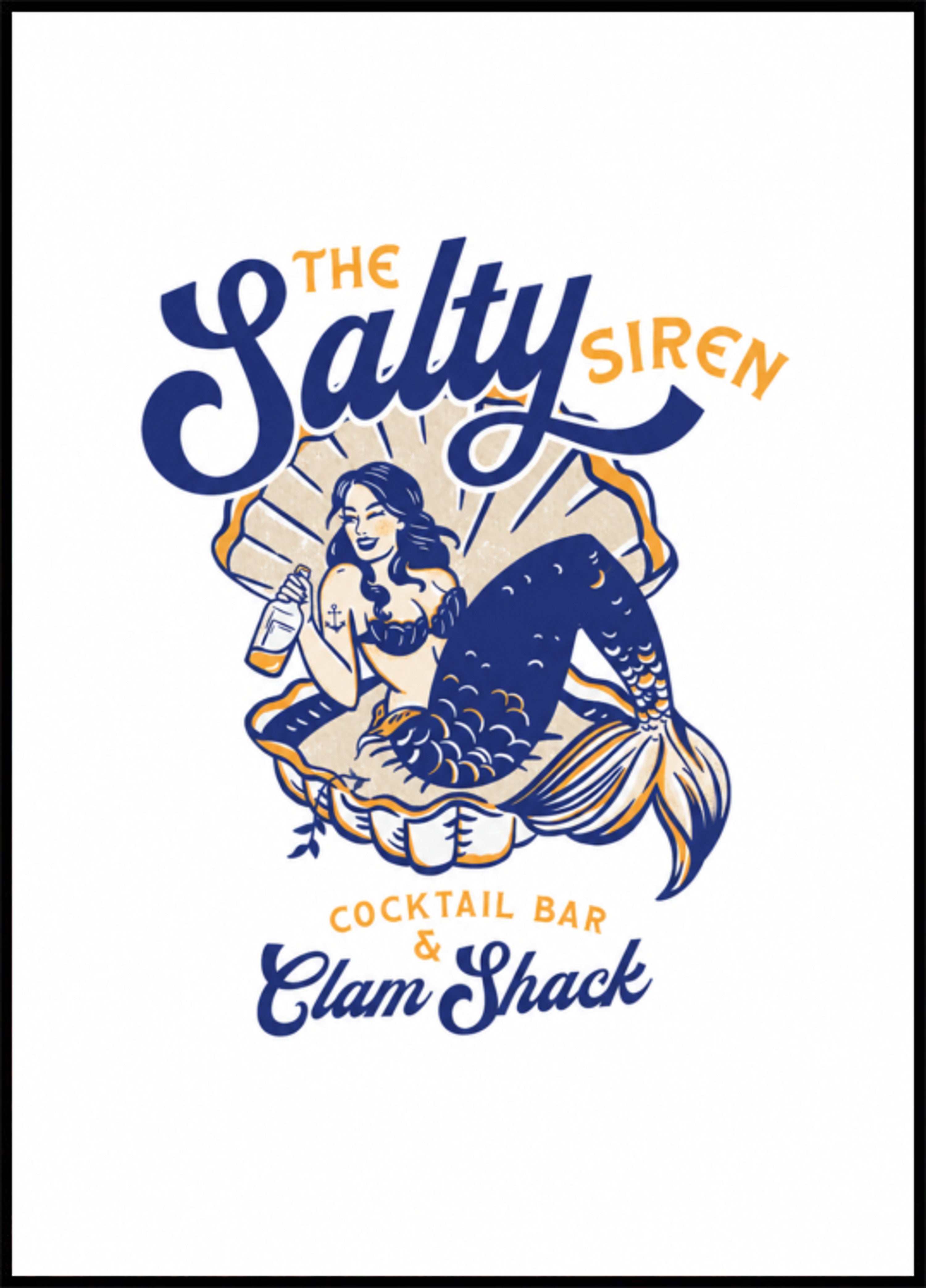 Koktejlový bar Salty Siren & Mořská panna v Clam Shack