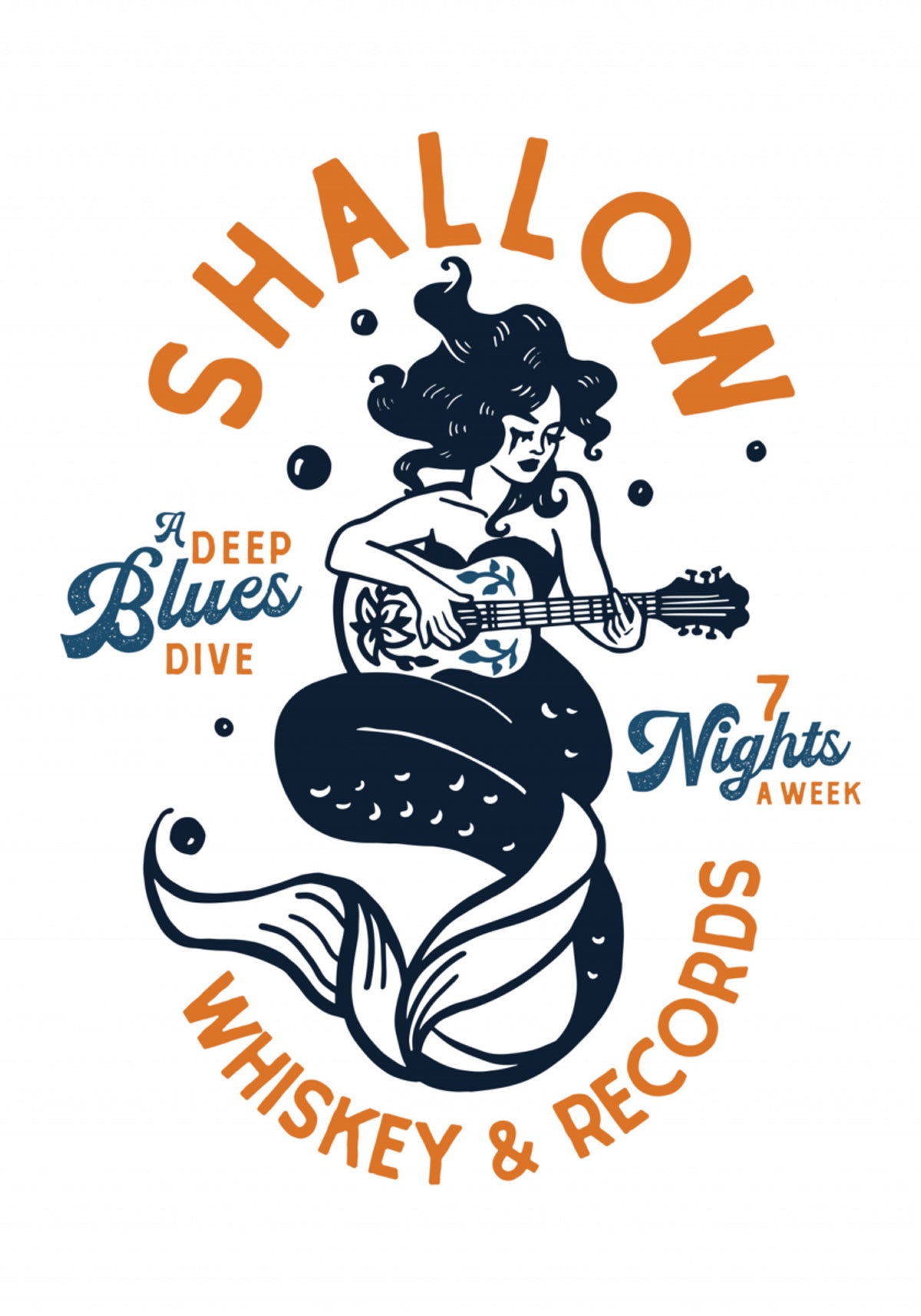 Shallow Whisky & Records Dive Bar Music Mořská panna