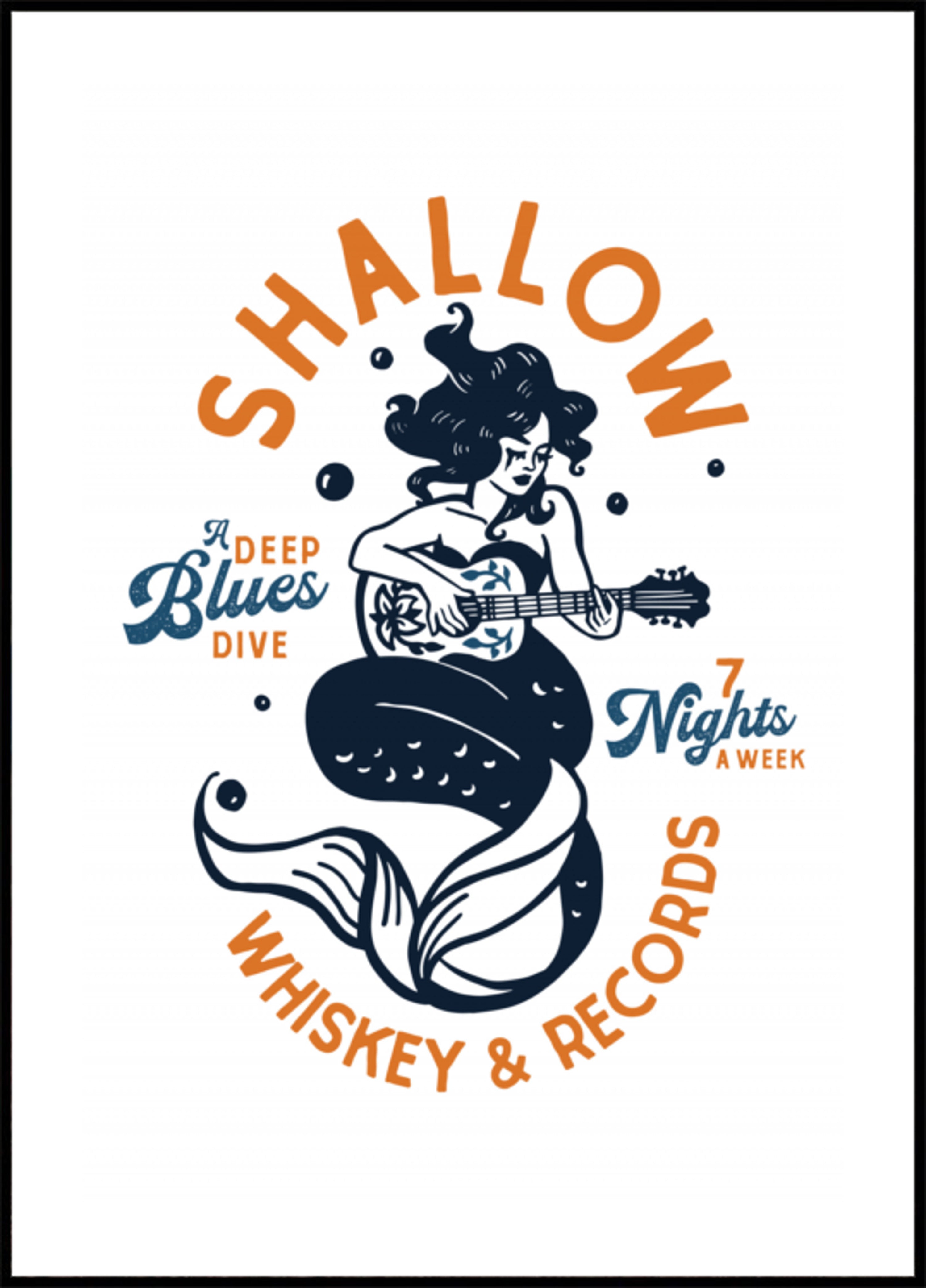 Shallow Whisky & Records Dive Bar Music Mořská panna