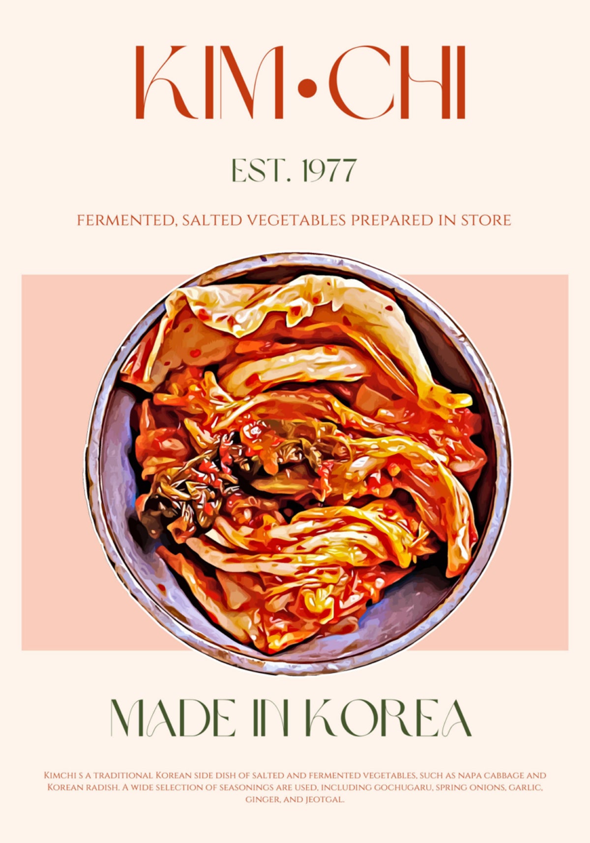 Autentické korejské Kimchi