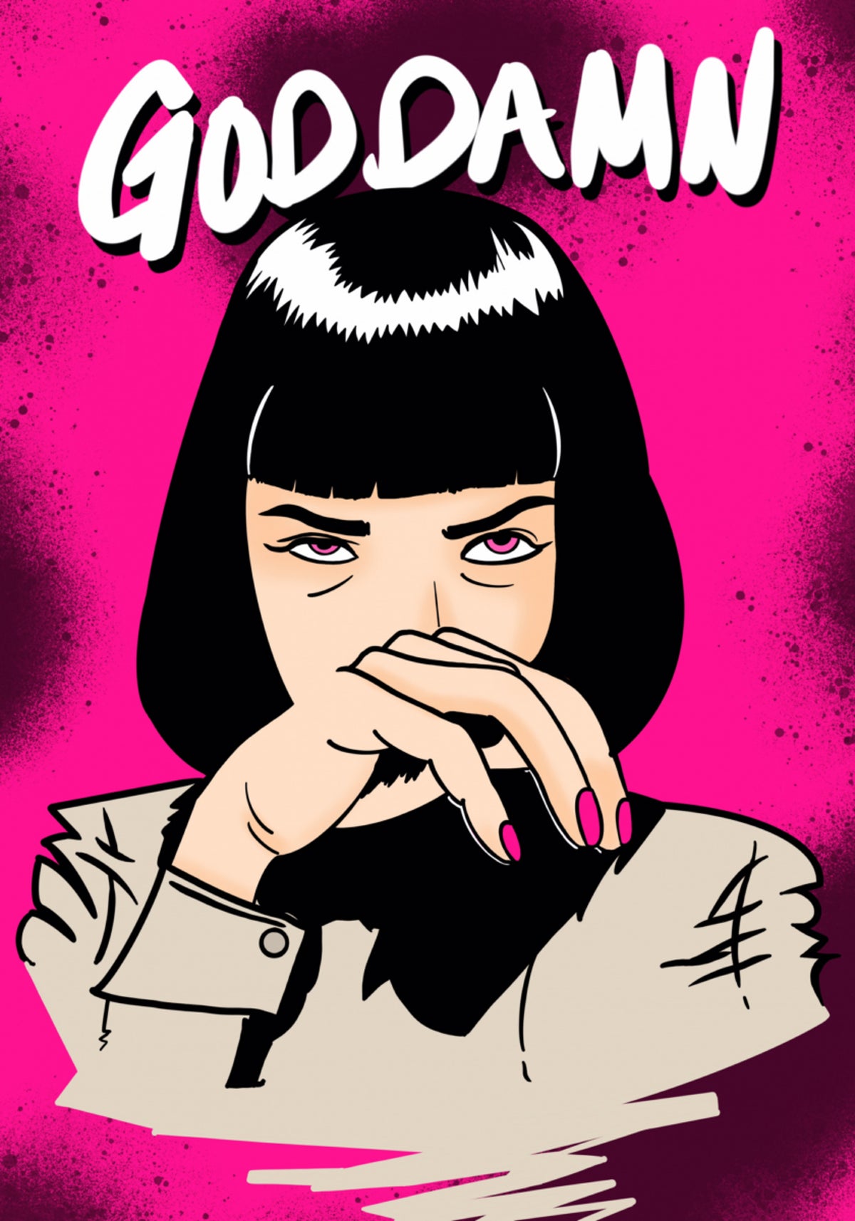 Drzá pop-artová žena
