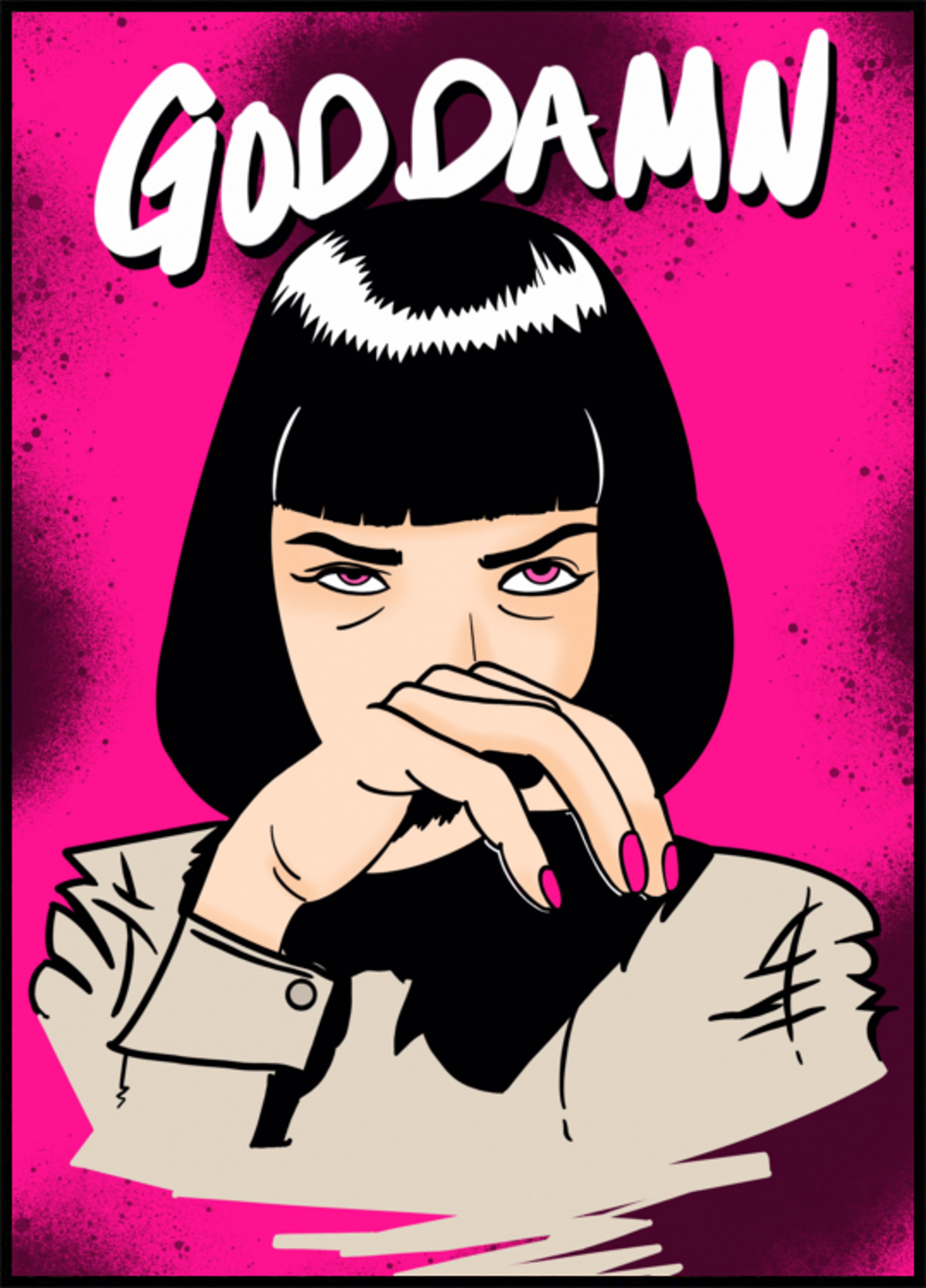 Drzá pop-artová žena